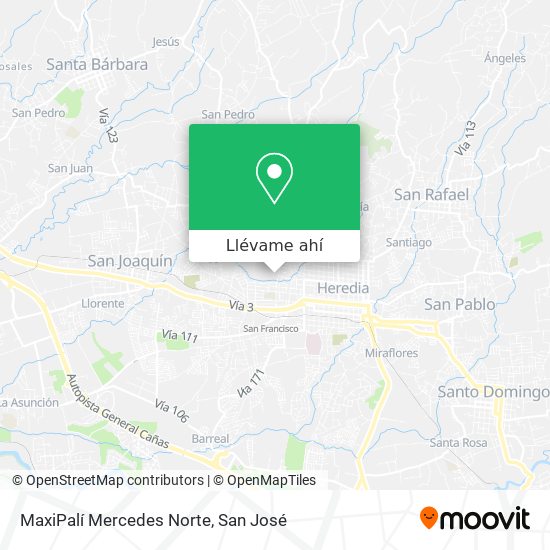 Mapa de MaxiPalí Mercedes Norte