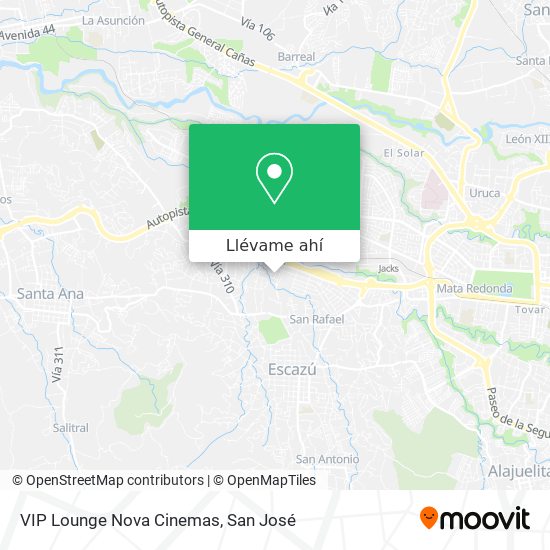 Mapa de VIP Lounge Nova Cinemas