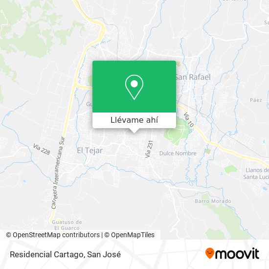 Mapa de Residencial Cartago