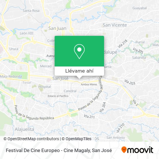 Mapa de Festival De Cine Europeo - Cine Magaly