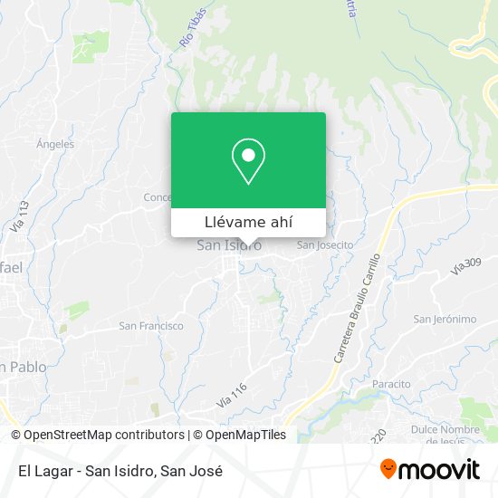 Mapa de El Lagar - San Isidro