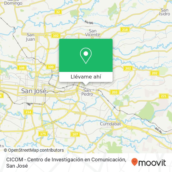 Mapa de CICOM - Centro de Investigación en Comunicación