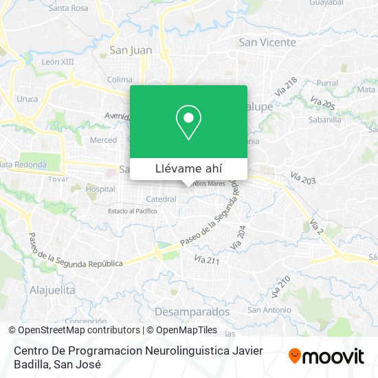 Mapa de Centro De Programacion Neurolinguistica Javier Badilla