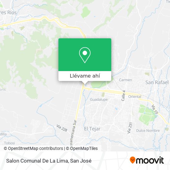 Mapa de Salon Comunal De La Lima