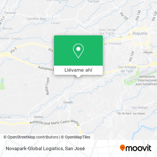 Mapa de Novapark-Global Logistics