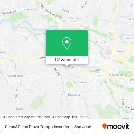 Mapa de Clean&Clean Plaza Tempo lavandería