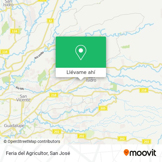 Mapa de Feria del Agricultor