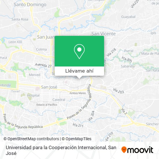 Mapa de Universidad para la Cooperación Internacional