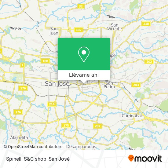 Mapa de Spinelli S&C shop