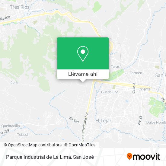 Mapa de Parque Industrial de La Lima
