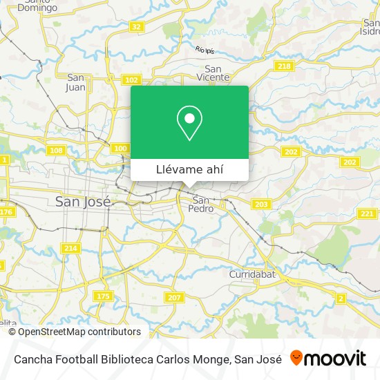Mapa de Cancha Football Biblioteca Carlos Monge