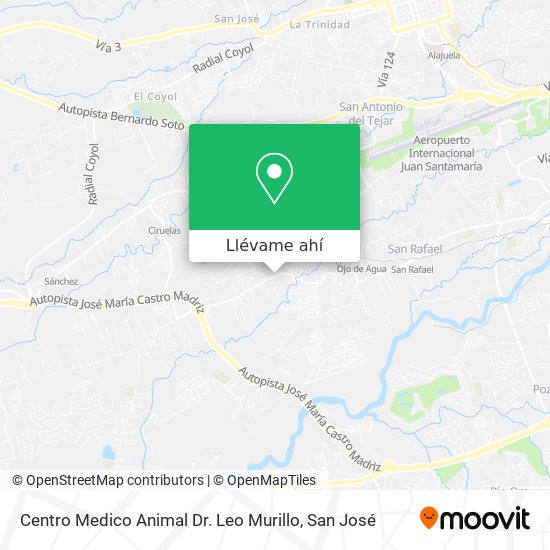 Mapa de Centro Medico Animal Dr. Leo Murillo
