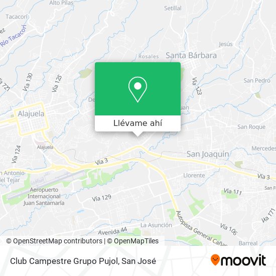 Mapa de Club Campestre Grupo Pujol