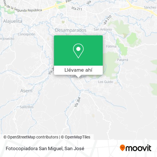Mapa de Fotocopiadora San Miguel