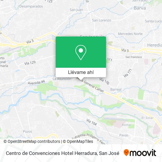 Mapa de Centro de Convenciones Hotel Herradura