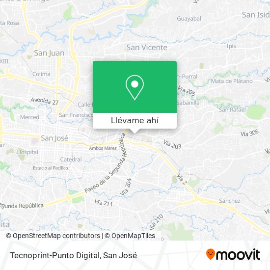 Mapa de Tecnoprint-Punto Digital