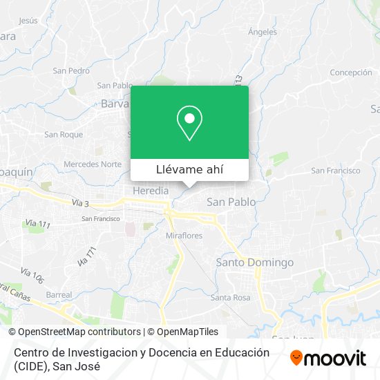 Mapa de Centro de Investigacion y Docencia en Educación (CIDE)