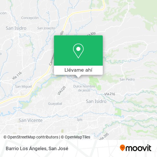 Mapa de Barrio Los Ángeles