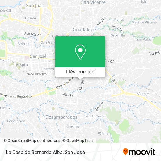 Mapa de La Casa de Bernarda Alba