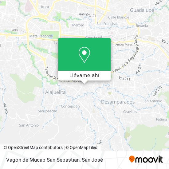 Mapa de Vagón de Mucap San Sebastian
