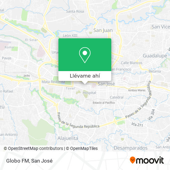 Mapa de Globo FM