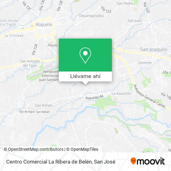 Mapa de Centro Comercial La Ribera de Belén
