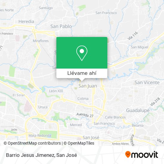 Mapa de Barrio Jesus Jimenez