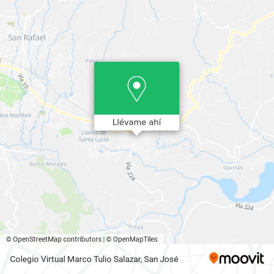 Mapa de Colegio Virtual Marco Tulio Salazar