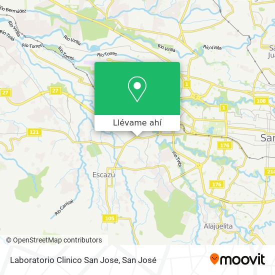 Mapa de Laboratorio Clinico San Jose