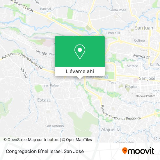 Mapa de Congregacion B'nei Israel
