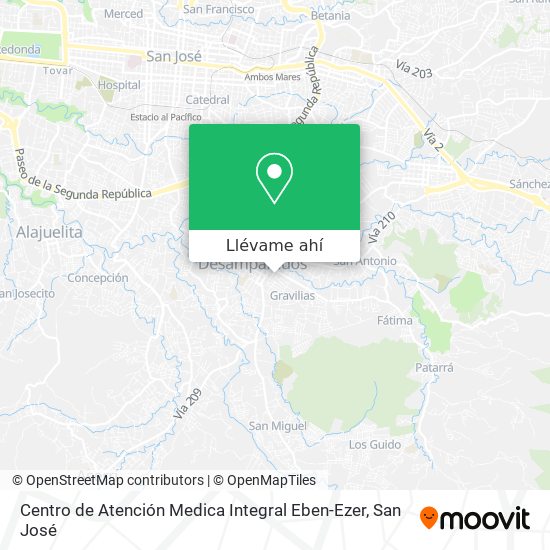 Mapa de Centro de Atención Medica Integral Eben-Ezer