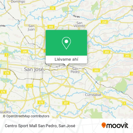 Mapa de Centro Sport Mall San Pedro
