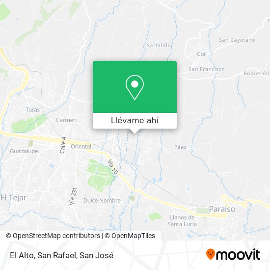 Mapa de El Alto, San Rafael