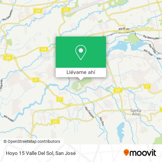 Mapa de Hoyo 15 Valle Del Sol