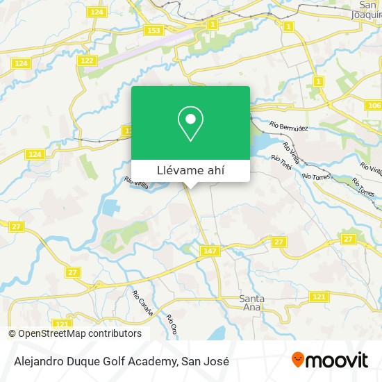 Mapa de Alejandro Duque Golf Academy