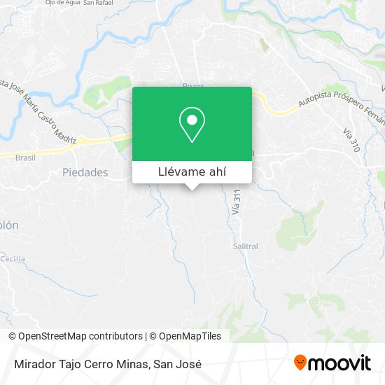 Mapa de Mirador Tajo Cerro Minas