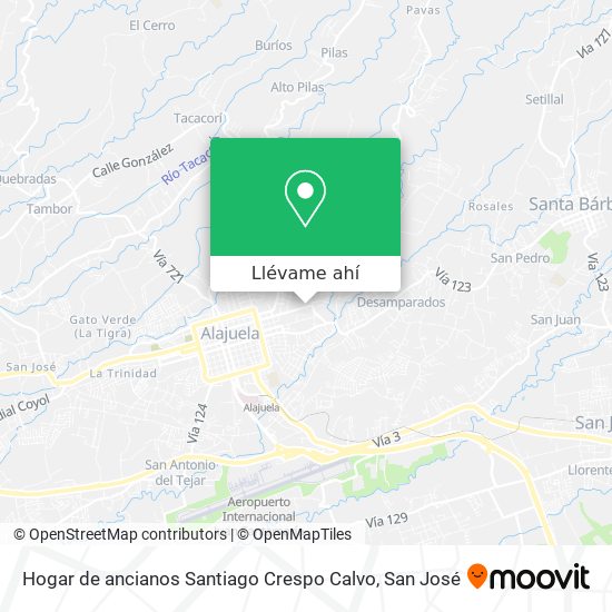 Mapa de Hogar de ancianos Santiago Crespo Calvo