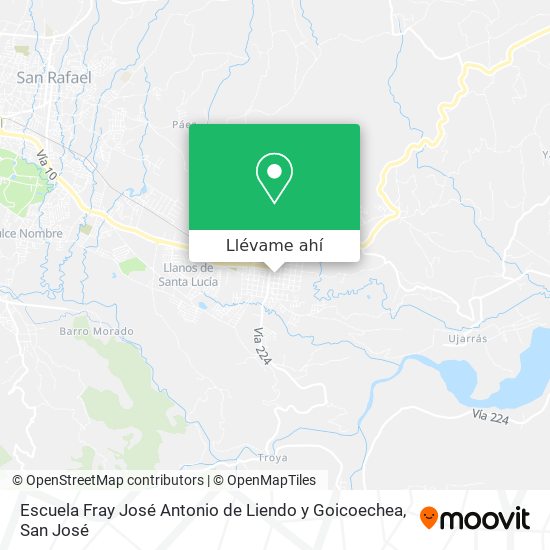 Mapa de Escuela Fray José Antonio de Liendo y Goicoechea