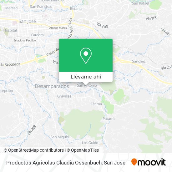 Mapa de Productos Agricolas Claudia Ossenbach