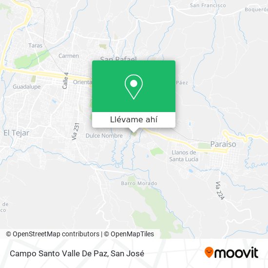 Mapa de Campo Santo Valle De Paz