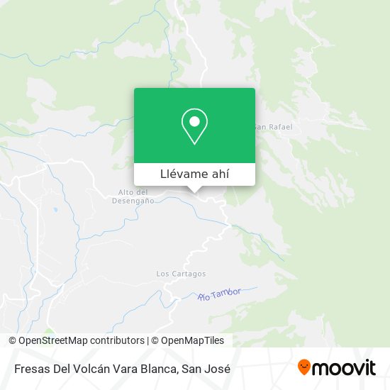 Mapa de Fresas Del Volcán Vara Blanca