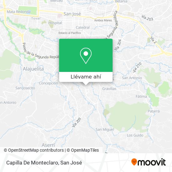 Mapa de Capilla De Monteclaro