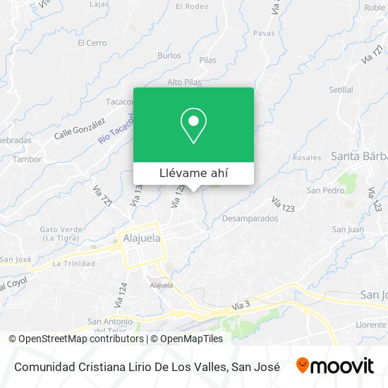 Mapa de Comunidad Cristiana Lirio De Los Valles