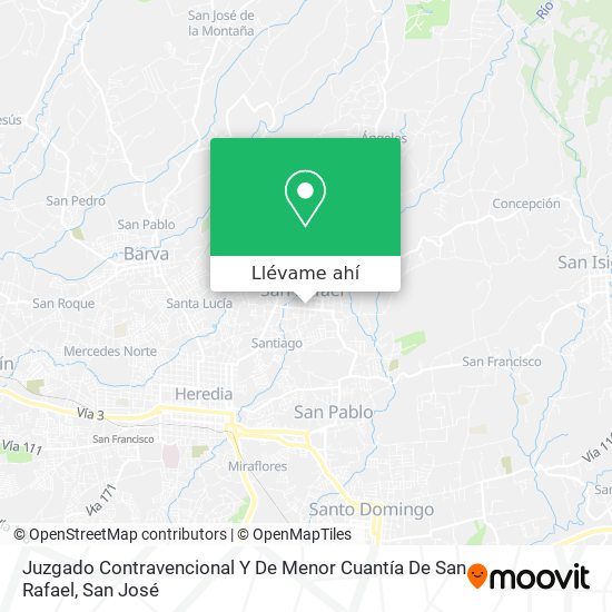 Mapa de Juzgado Contravencional Y De Menor Cuantía De San Rafael