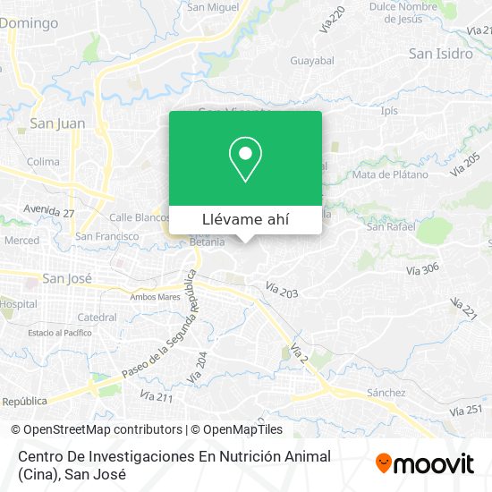 Mapa de Centro De Investigaciones En Nutrición Animal (Cina)