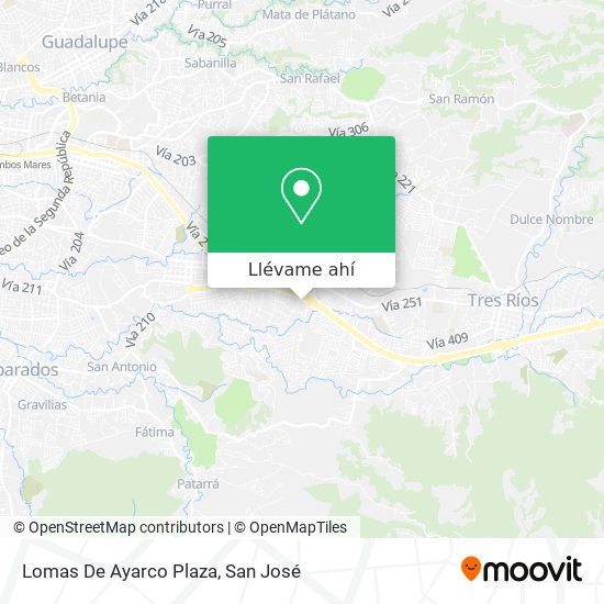 Mapa de Lomas De Ayarco Plaza