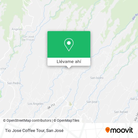 Mapa de Tio Jose Coffee Tour