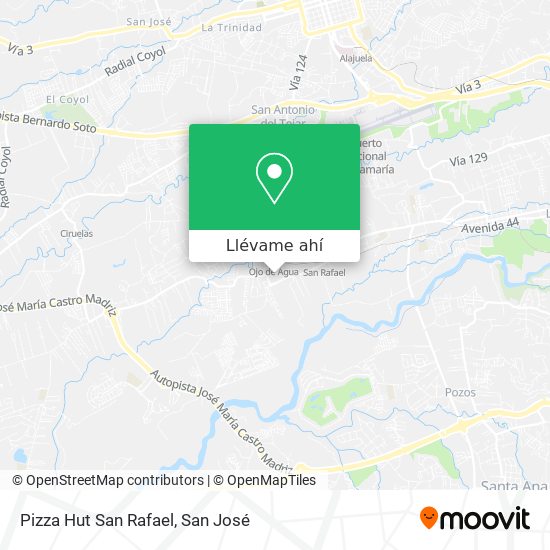 Mapa de Pizza Hut San Rafael