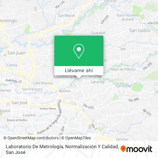Mapa de Laboratorio De Metrología, Normalización Y Calidad