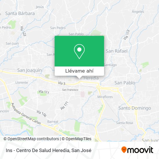 Mapa de Ins - Centro De Salud Heredia